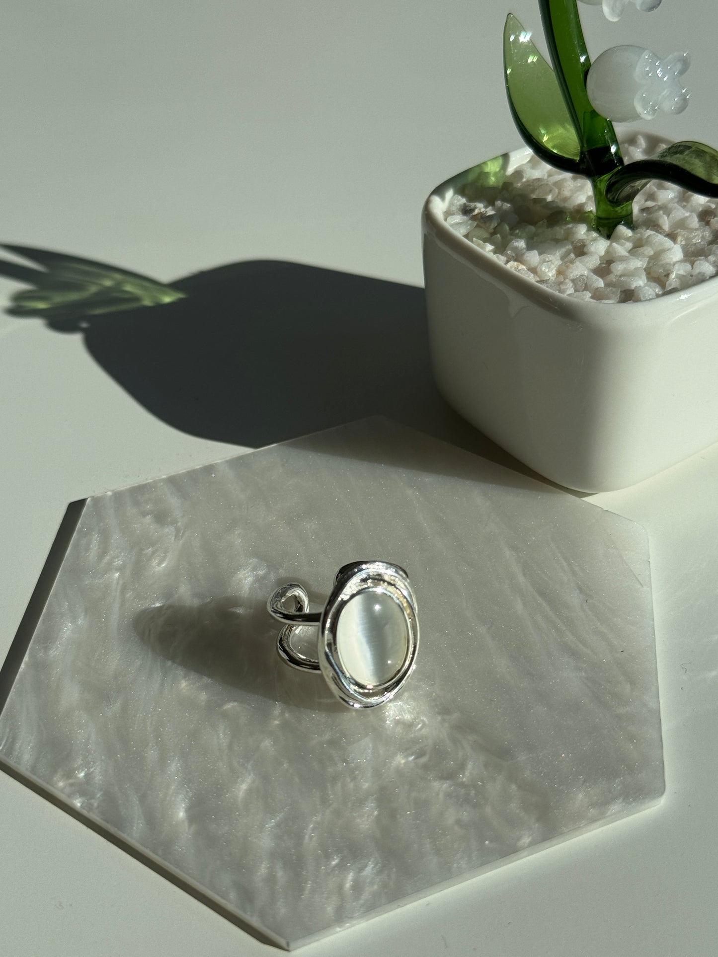 Moonstone Statement Ring